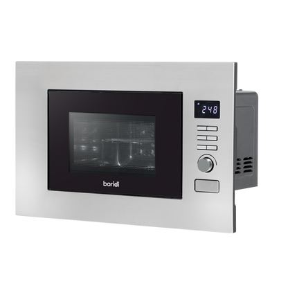 Baridi Integrated Microwave Oven 20L Capacity 900W - Stainless Steel