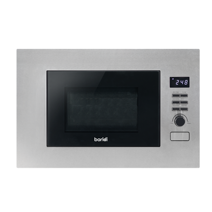 Baridi Integrated Microwave Oven 20L Capacity 900W - Stainless Steel