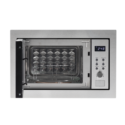 Baridi Integrated Microwave Oven with Grill 25L Capacity 900W - Stainless Steel