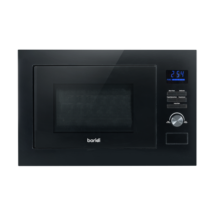 Baridi Integrated Microwave Oven with Grill 25L Capacity 900W - Black