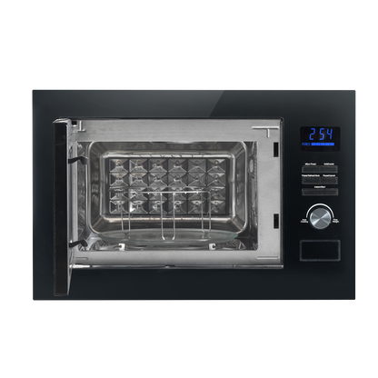 Baridi Integrated Microwave Oven with Grill 25L Capacity 900W - Black