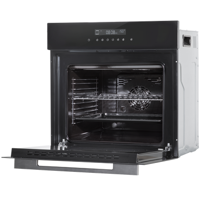 Baridi Integrated Fan-Assisted Electric Oven 60cm 72L Capacity - Black