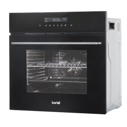 Baridi Integrated Fan-Assisted Electric Oven 60cm 72L Capacity - Black