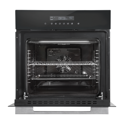 Baridi Integrated Fan-Assisted Electric Oven 60cm 72L Capacity - Black