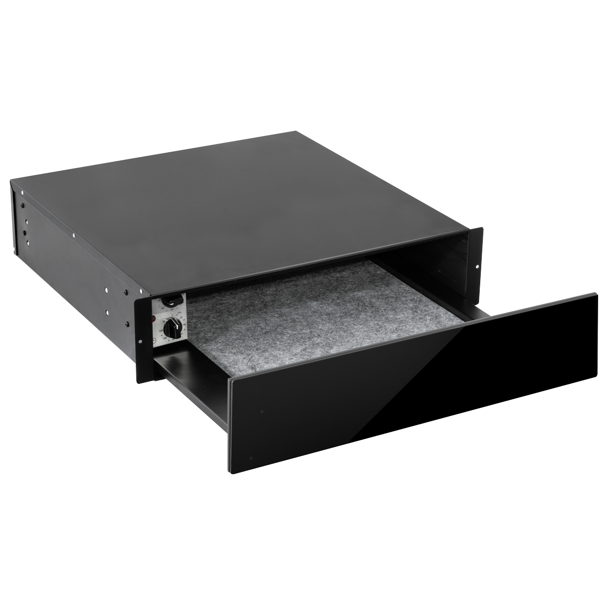 Baridi Integrated Warming Drawer 60cm - Black