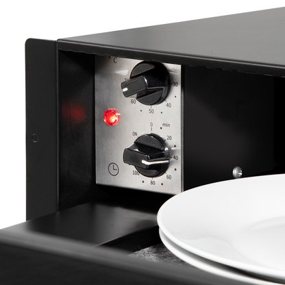 Baridi Integrated Warming Drawer 60cm - Black/Stainless Steel