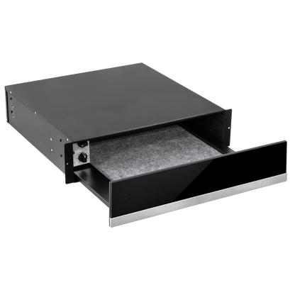 Baridi Integrated Warming Drawer 60cm - Black/Stainless Steel