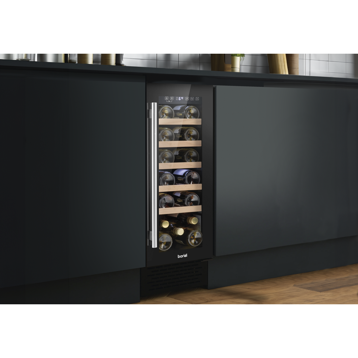 Baridi 20 Bottle Slim Wine Fridge & Cooler 30cm