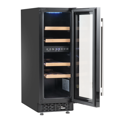 Baridi 17 Bottle Slim Wine Fridge & Cooler 30cm