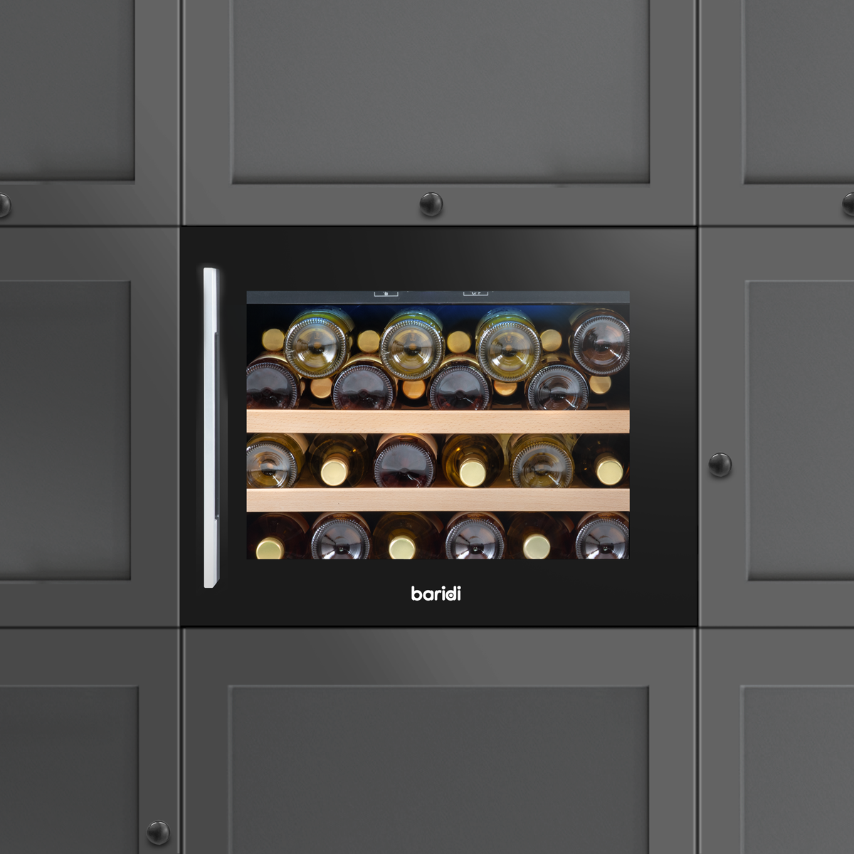 Baridi 28 Bottle Wine Fridge & Cooler 60cm