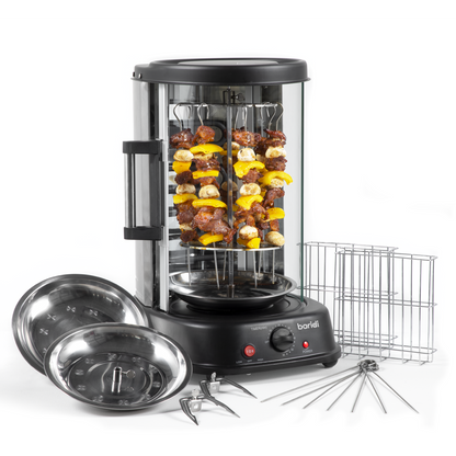 Baridi Vertical 360° Rotisserie Smokeless Grill 21L Capacity