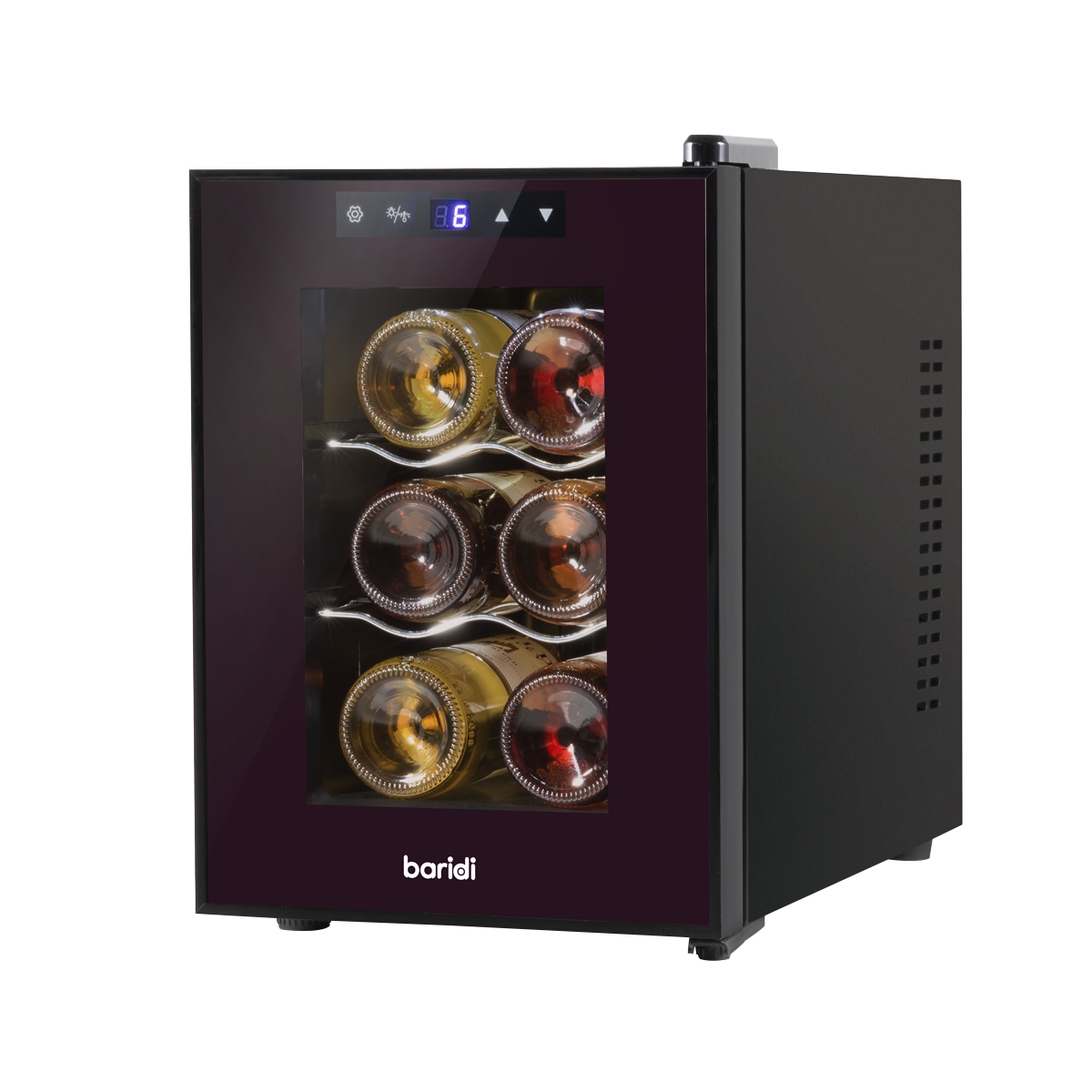 Baridi 6 Bottle Tabletop Wine Fridge & Cooler
