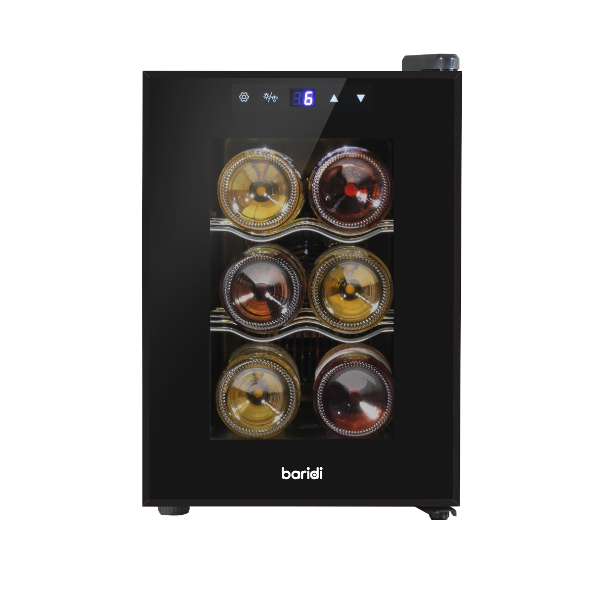 Baridi 6 Bottle Tabletop Wine Fridge & Cooler