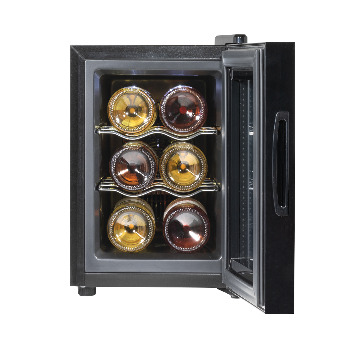 Baridi 6 Bottle Tabletop Wine Fridge & Cooler