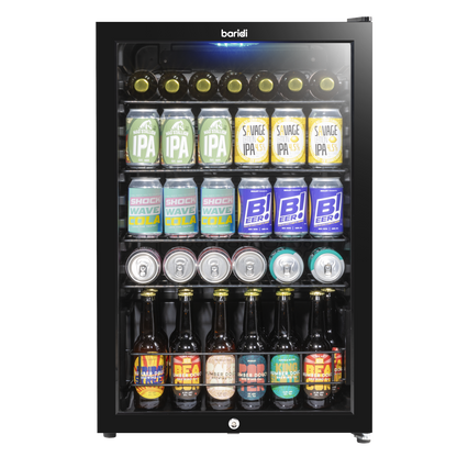 Baridi Under-Counter Drinks/Beer & Wine Fridge 115L Capacity