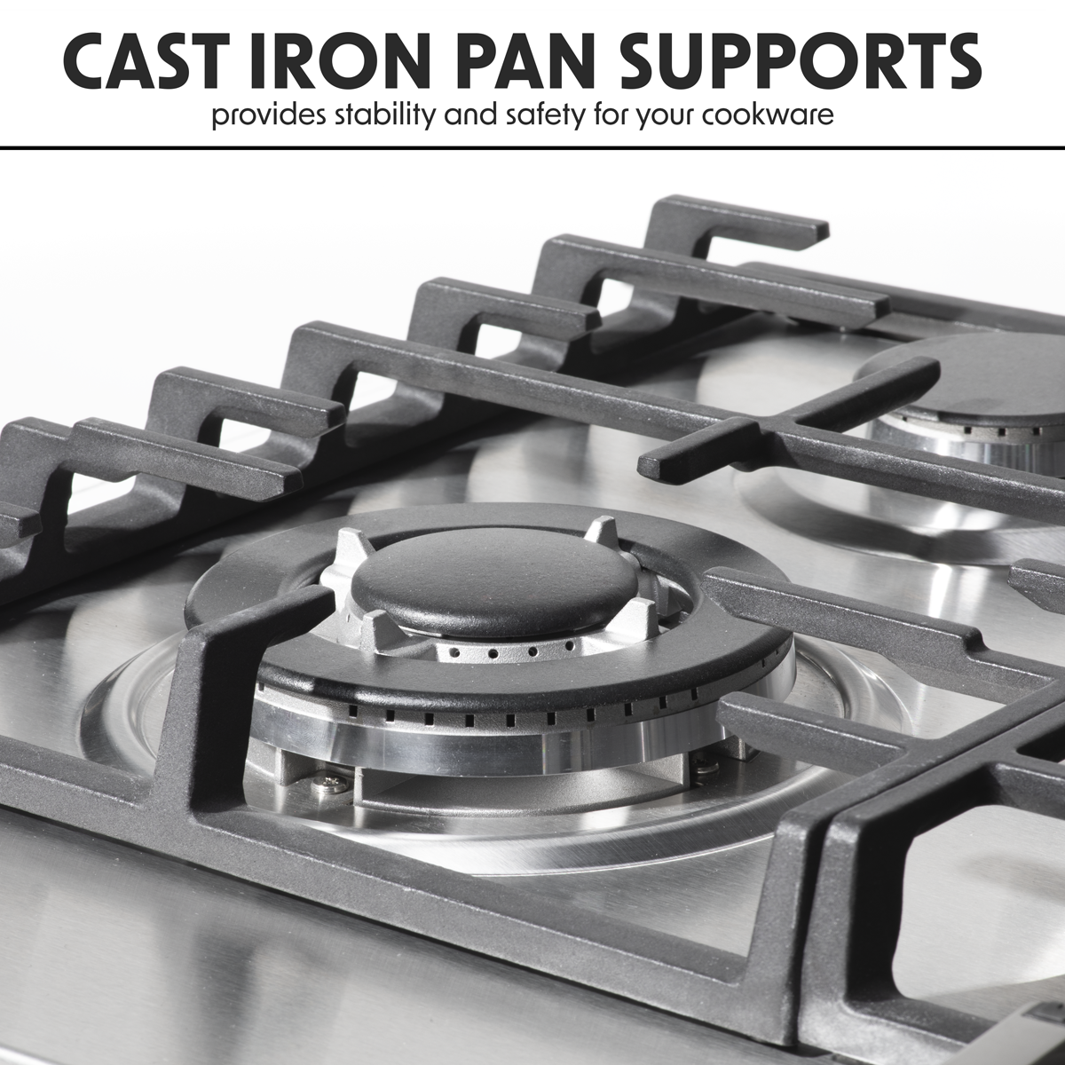 Baridi Gas Hob with 4 Cooking Zones 60cm