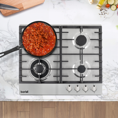Baridi Gas Hob with 4 Cooking Zones 60cm