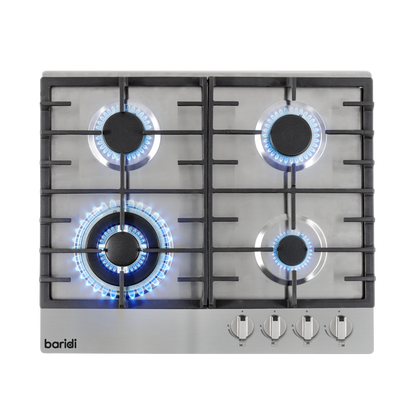 Baridi Gas Hob with 4 Cooking Zones 60cm