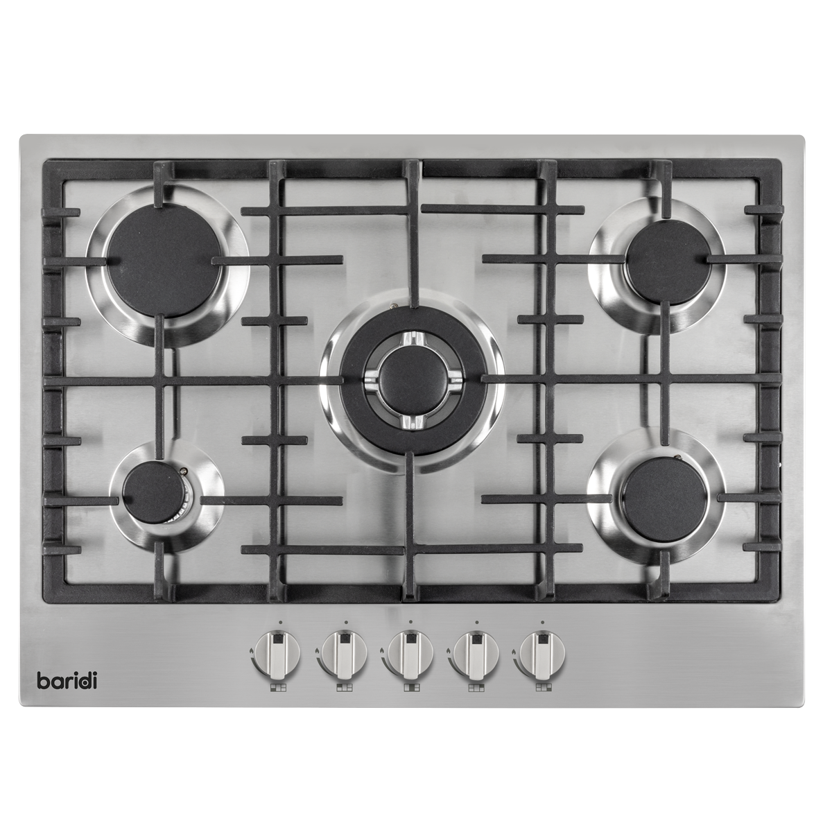 Baridi Gas Hob with 5 Cooking Zones 70cm