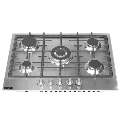 Baridi Gas Hob with 5 Cooking Zones 70cm
