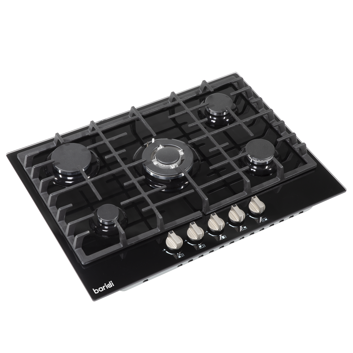 Baridi Gas Hob with 5 Cooking Zones 70cm