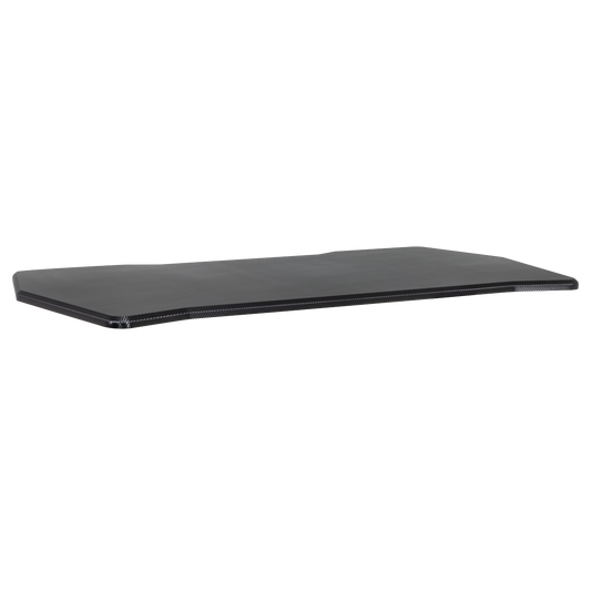 Dellonda Rectangular Desktop 1400 x 700mm - Carbon Fibre Effect