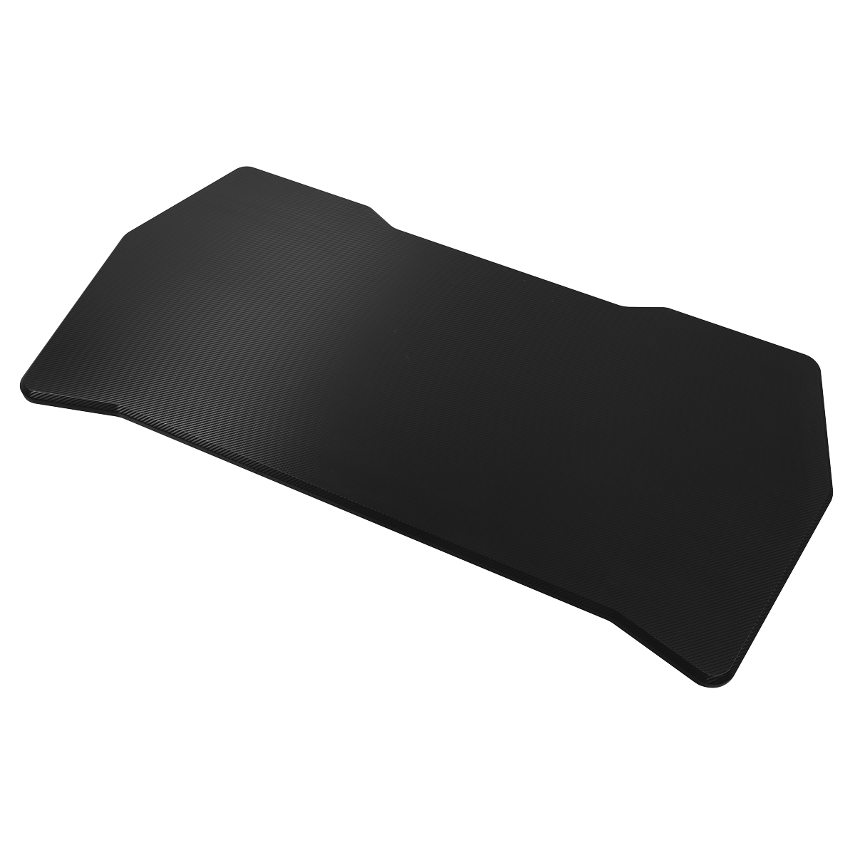 Dellonda Rectangular Desktop 1400 x 700mm - Carbon Fibre Effect