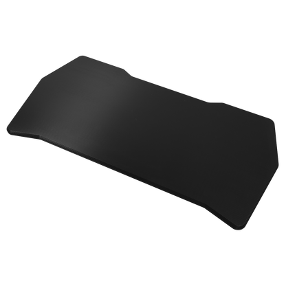 Dellonda Rectangular Desktop 1400 x 700mm - Carbon Fibre Effect
