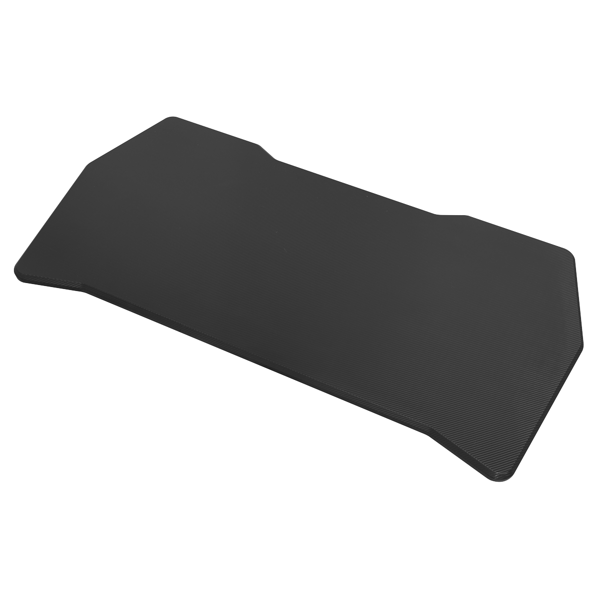 Dellonda Rectangular Desktop 1400 x 700mm - Carbon Fibre Effect
