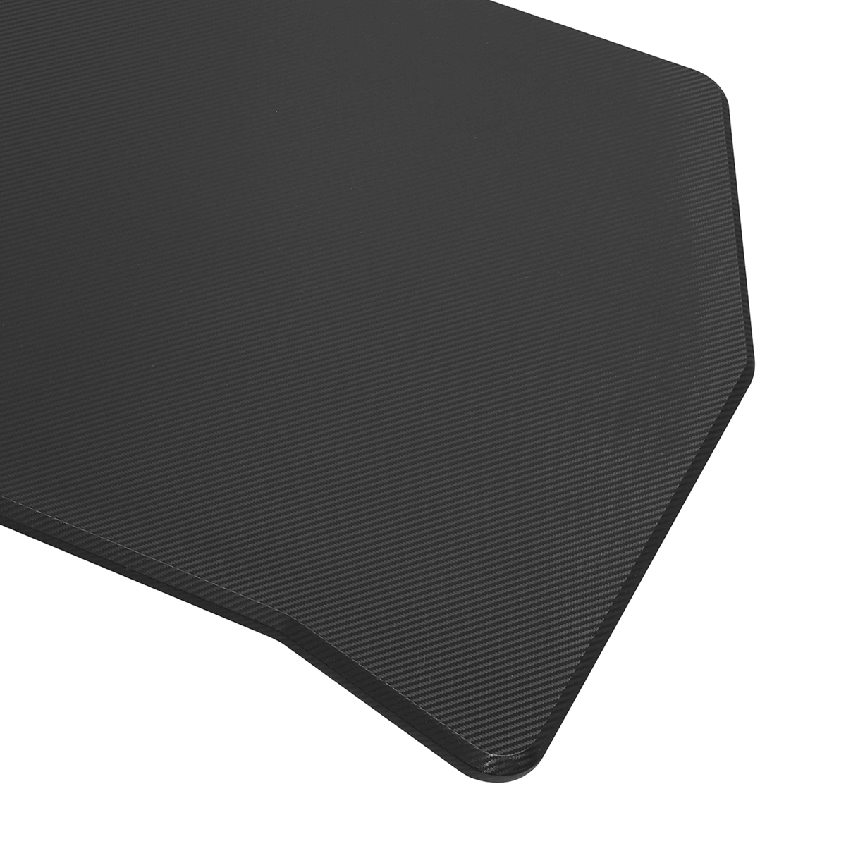 Dellonda Rectangular Desktop 1400 x 700mm - Carbon Fibre Effect