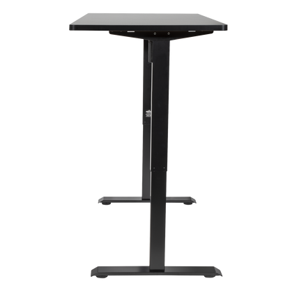 Dellonda Black Electric Height Adjustable Standing Desk with Memory, Quiet, 1400x700mm