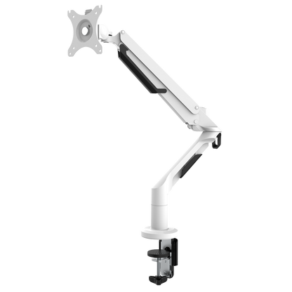 Dellonda Adjustable Single Monitor Arm with 360° Rotation - White