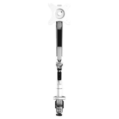 Dellonda Adjustable Single Monitor Arm with 360° Rotation - White
