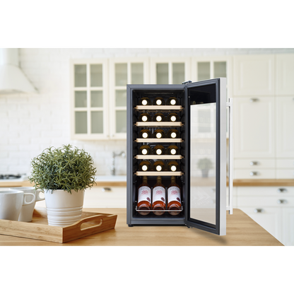 Baridi 18 Bottle Wine Fridge & Cooler - Stainless Steel