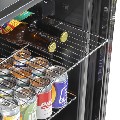 Baridi Wine, Beer & Drinks Fridge 85L Capacity - Stainless Steel