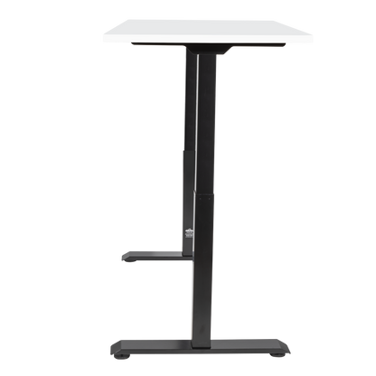 Dellonda White Electric Height Adjustable Standing Desk, 1400 x 700mm Dual Motor 100kg