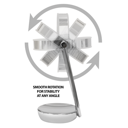 Dellonda Freestanding Double-Sided LED Vanity Mirror 7.5"