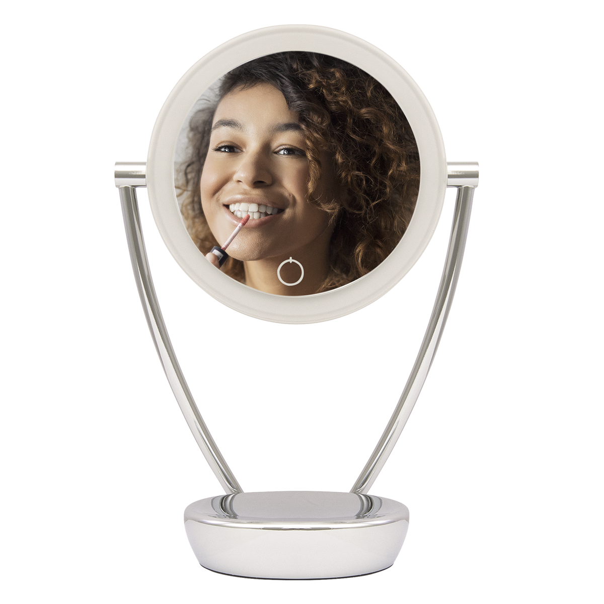 Dellonda Freestanding Double-Sided LED Vanity Mirror 7.5"
