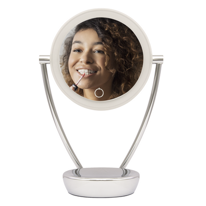 Dellonda Freestanding Double-Sided LED Vanity Mirror 7.5"