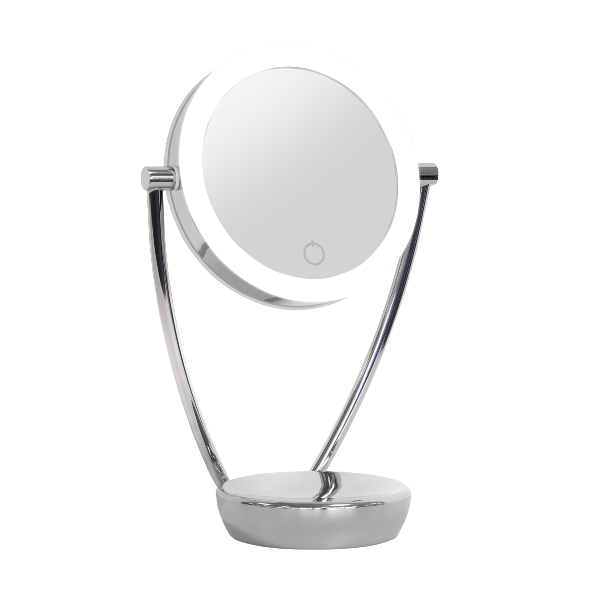 Dellonda Freestanding Double-Sided LED Vanity Mirror 7.5"