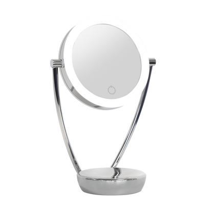 Dellonda Freestanding Double-Sided LED Vanity Mirror 7.5"