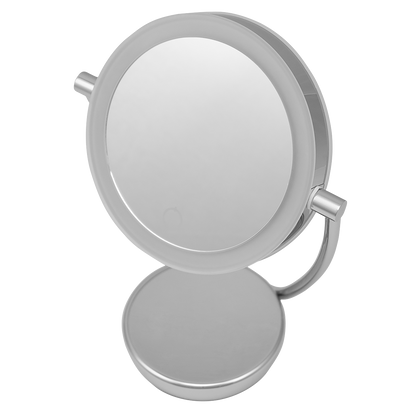 Dellonda Freestanding Double-Sided LED Vanity Mirror 7.5"