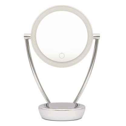 Dellonda Freestanding Double-Sided LED Vanity Mirror 7.5"