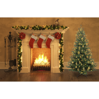 Dellonda Artificial Hinged Christmas Tree
