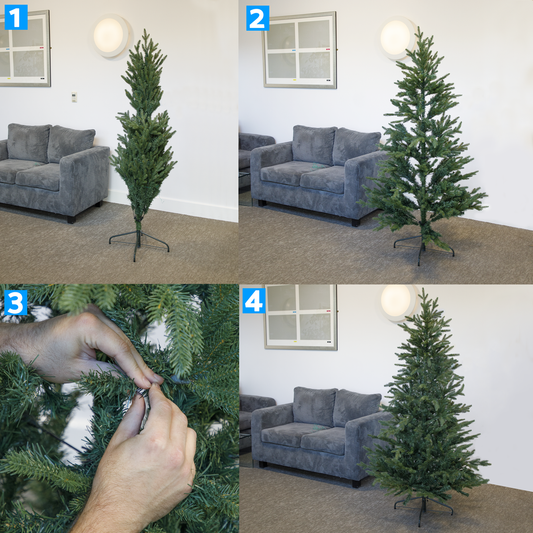 Dellonda Artificial Hinged Christmas Tree