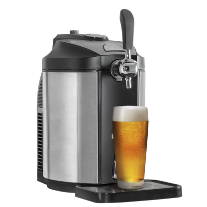 Baridi Mini Keg Draft Beer Dispenser Tap with Integrated Cooling 5L Capacity