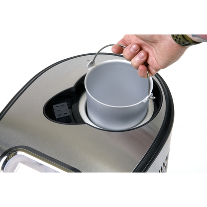 Baridi Ice Cream, Gelato & Sorbet Machine with Fast-Freeze Compressor Cooling 1.5L Capacity