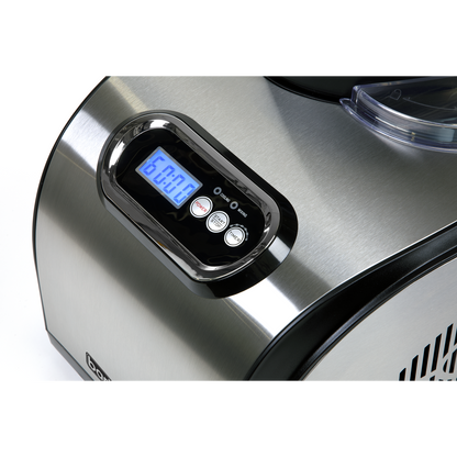 Baridi Ice Cream, Gelato & Sorbet Machine with Fast-Freeze Compressor Cooling 1.5L Capacity