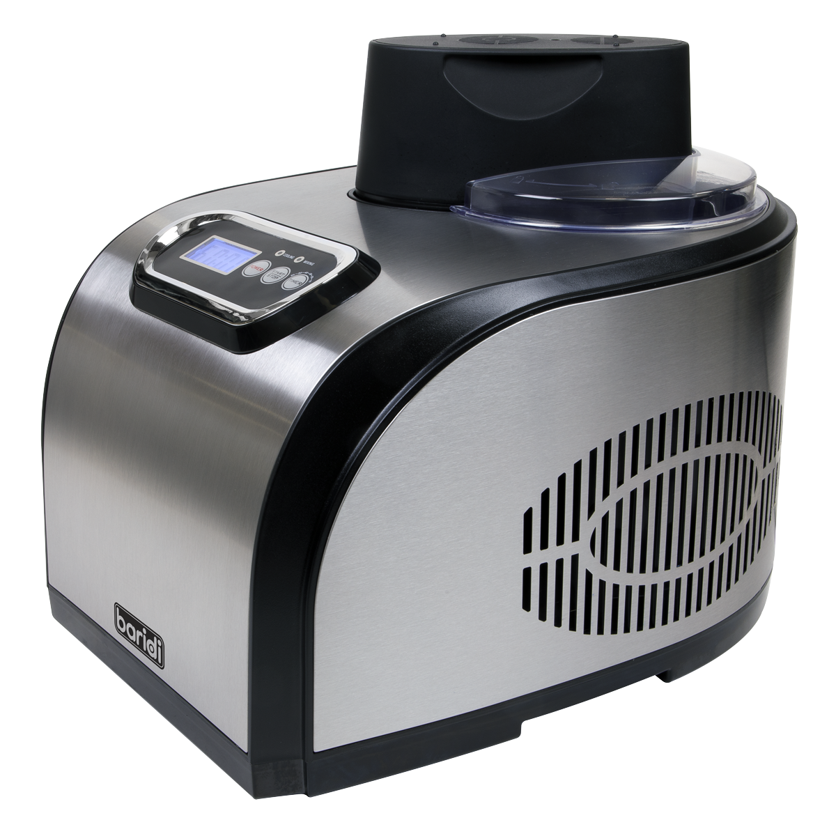 Baridi Ice Cream, Gelato & Sorbet Machine with Fast-Freeze Compressor Cooling 1.5L Capacity