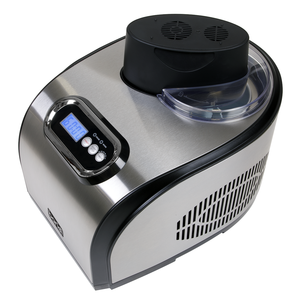 Baridi Ice Cream, Gelato & Sorbet Machine with Fast-Freeze Compressor Cooling 1.5L Capacity